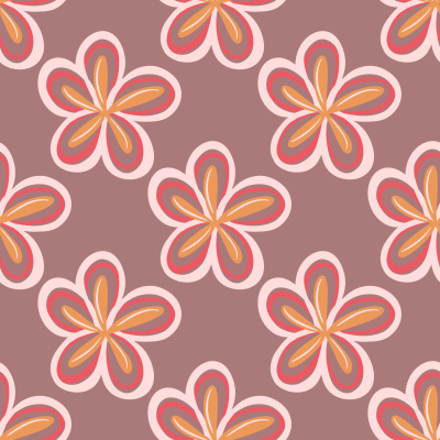 Bold modern plumeria flowers