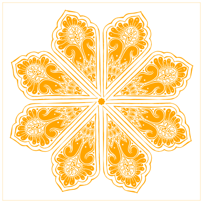 Yellow mandala
