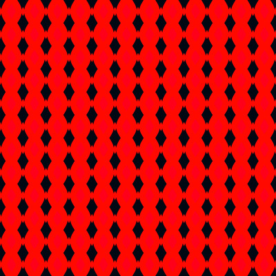 Black diamond shapes in red background vertical
