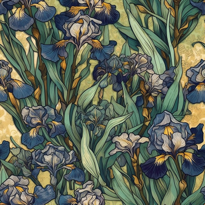 Irises #1 Inspired by Vincent van Gogh