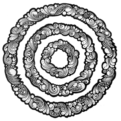 Mandala art circle