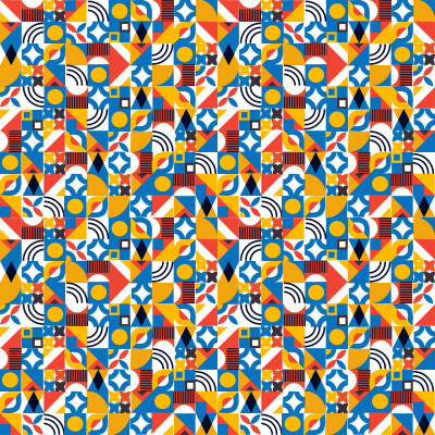 Vibrant Geometric Mosaic