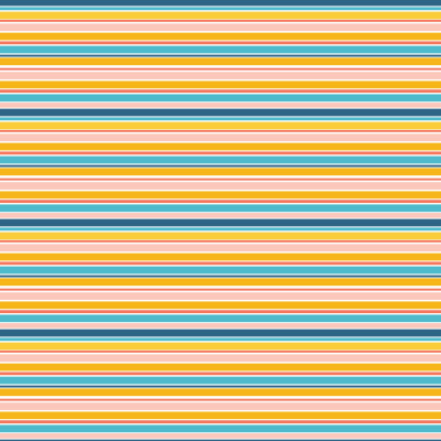 Vibrant Stripes in Yellow Blue Pink
