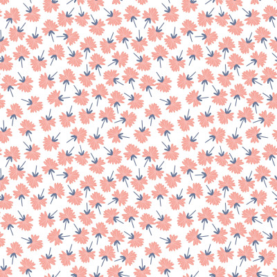 Bloom White Pattern