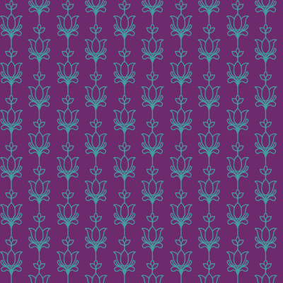 Symmetric Pichwai Stripes Purple