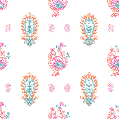 Block print pattern