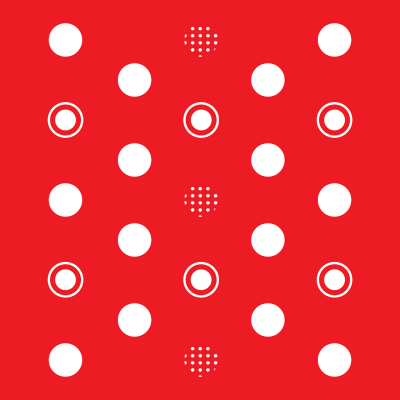 Polka dot red background