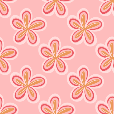 Light pastel mauve plumeria flowers