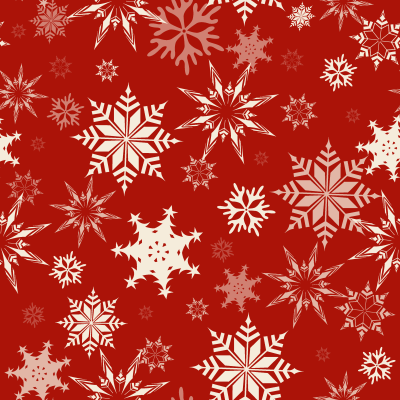Snowflake Wonder- Christmas Red