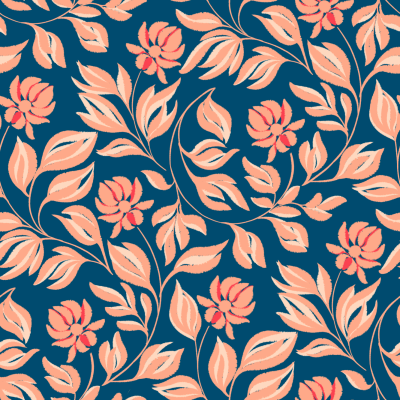Floral 1 (blue)