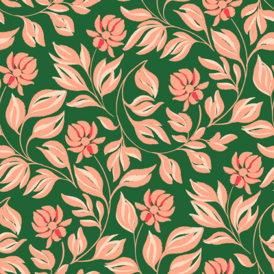 Floral 1 (green)
