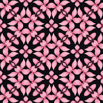 Pink leaf pattern