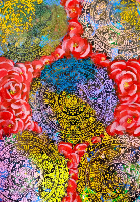 Mandala with Roses