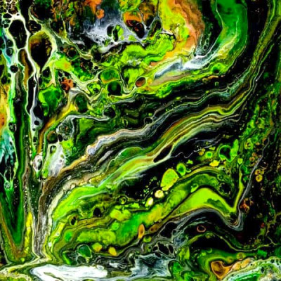 Earth - Fluid Art - Abstract