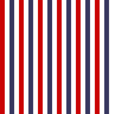 Striking Combination of Red and Blue Stripes