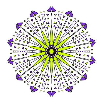 Kaleidoscopic mandala